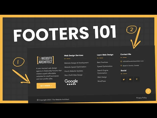 Thumbnail for Everything About Footers In Web Design | The Website Architect