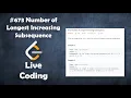 Number of Longest Increasing Subsequence Leetcode - 673