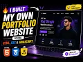 Create Your Portfolio Website with HTML CSS JS Step-by-Step No Talking