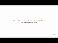 C program merge two sorted arrays into a third array