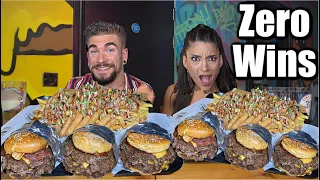 YOU WILL FAIL UNBEATEN SMASH BURGER CHALLENGE Uncut with Eating Sounds Burger Eating Show