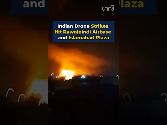 ⁣Indian Drone Strikes Hit Rawalpindi Airbase and Islamabad Plaza