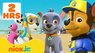PAW Patrol Beach Rescue Missions! 🔥🌊 w/ Chase, Rocky, and Marshall! | 120 Minutes | Nick Jr.