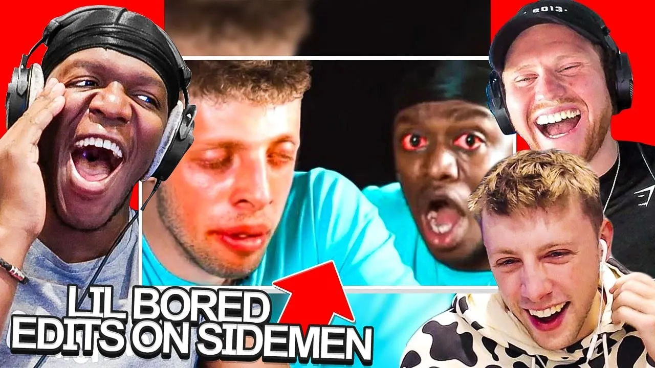 SIDEMEN REACT TO LIL BORED SIDEMEN EDITS