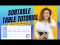 Creating Drag Drop Table using DataTables Plug-in Jquery JavaScript Projects Local Storage
