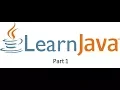 Learn Java Beginners Part 1