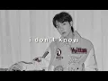 j-hope, huh yunjin - i don't know (slowed + reverb)