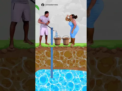When the water pump refuses to work 💀💧 #comedy #couple #relatable