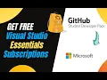 How To Get Free MS DEV ESSENTIALS Free Subscriptions For MS GitHub Student Developer Pack