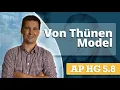 Von Thunen Model Advantages and Limitations AP Human Geography Unit 5 Topic 8