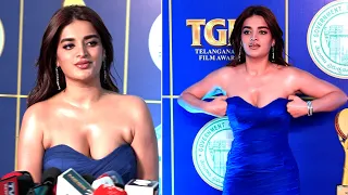 Nidhhi Agerwal Exclusive Visuals Telangana Gaddar Film Awards