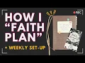 How I Faith Plan Weekly Set-up and AP Stickerbook Flip Thru