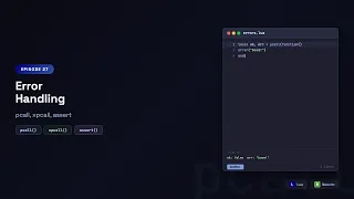 Lua for Beginners Error Handling Handling Things That Go Wrong with pcall assert Episode 27