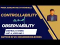 CONTROLLABILITY AND OBSERVABILITY