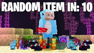 Minecraft, But I get a Random Item Every 10 SECONDS