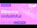 Download Lagu Rihanna - Unfaithful (Piano Karaoke)