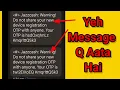 jazzcash warning do not share your new device registration otp problem
