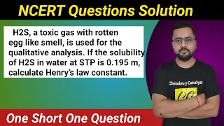 h2s a toxic gas with rotten egg like smell is used for the qualitative analysis if the solubility
