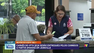Correios começam a entregar os carnês do IPTU 2026 para moradores de Joinville