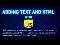 Using innerText inerHTML and textContent in JavaScript