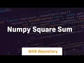 numpy square sum