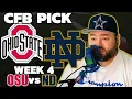 Ohio State vs Notre Dame Picks College Football Week 4 Predictions Sauce Network Kyle Kirms