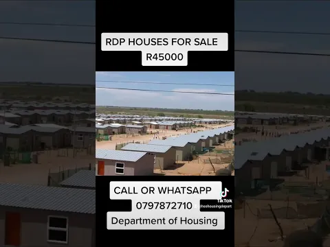 Download MP3 RDP HOUSES FOR SALE R45,000 Contact Mr Speedy Mashilo from department of housing on 079 787 2710