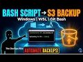 Backup Any Folder to AWS S3 Automatically Bash Script on Windows The DevOps Rite