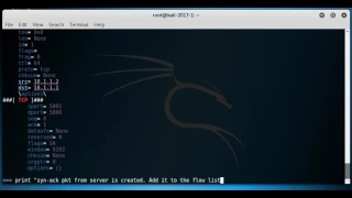 Create complete tcp flow of packets using scapy - part2