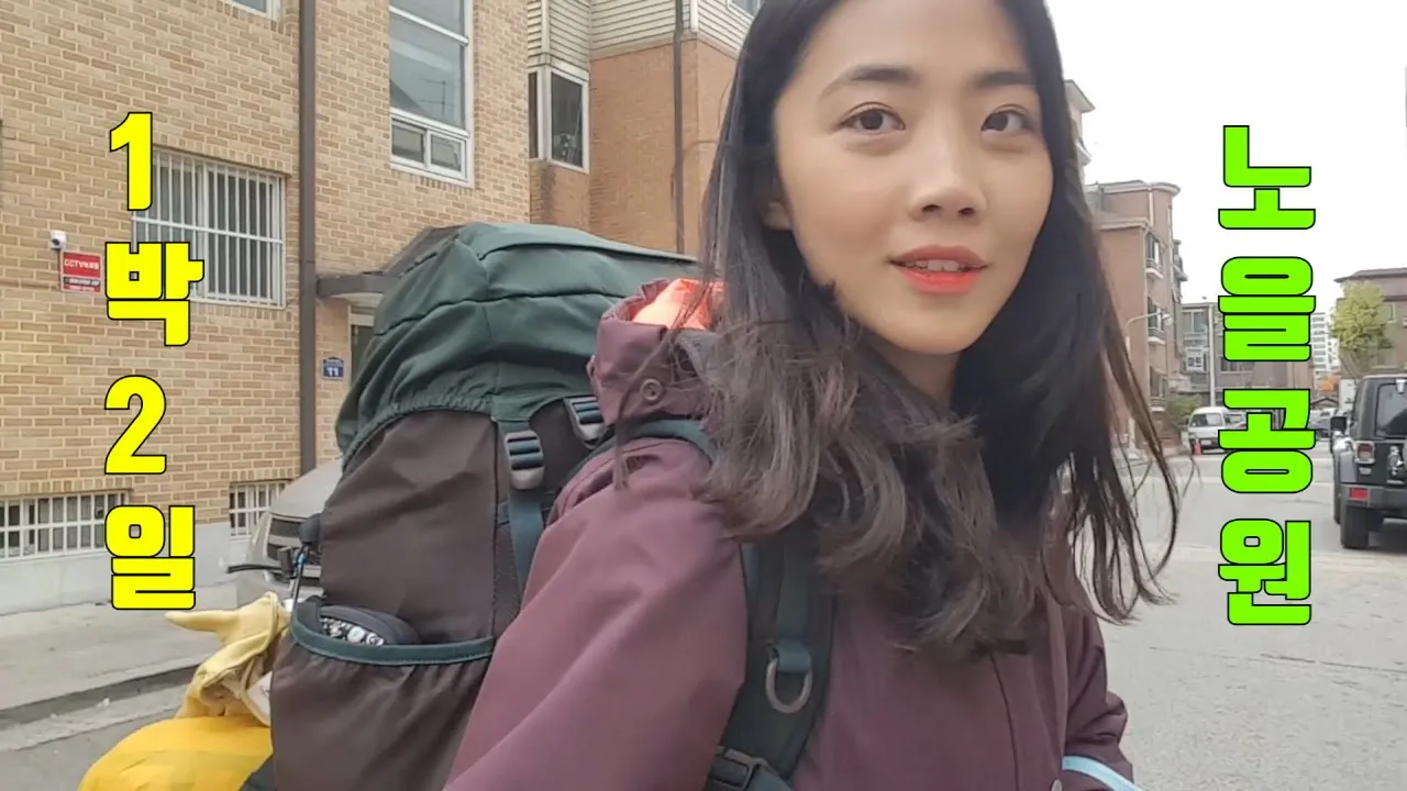 [3캠핑] 노을캠핑장 / 장작불 도전 / 불멍 / 여자백패커 / 초보 뚜벅이백패킹 / 서울캠핑장 サムネイル