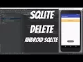Android SQLite Tutorial 64 - SQLite Delete