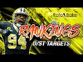 Defense DST Rankings - Fantasy Football Top 12 DST Picks