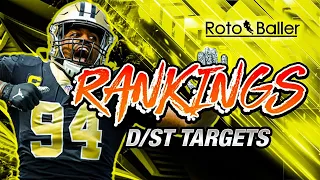 Defense DST Rankings - Fantasy Football Top 12 DST Picks