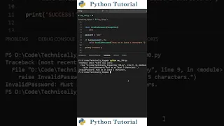 Creating Custom Exceptions In Python Python Tutorial