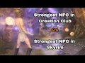 Thoron vs Ebony warrior Strongest Boss in Creation Club Skyrim Anniversary Edition