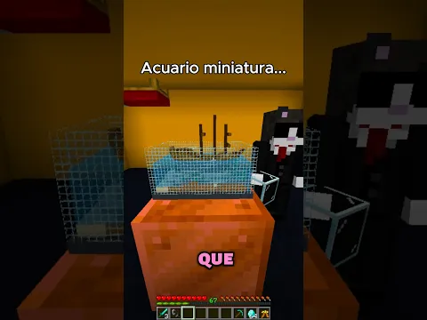 Construyó un ACUARIO MINIATURA en Minecraft #minecraft #shorts