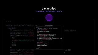Interactive 3D Scene with Three js JavaScript