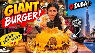 🍔 I Tried Dubai's BIGGEST Giant Burger! 😱 Worth the Hype? 🇦🇪🔥