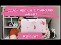 Coach Medium Zip Around Wallet Review DUPE LV Zippy Compact Wallet