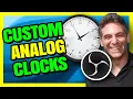 How To Add A Clock On OBS Studio - LUA Script With Multiple Faces Or Design Your Own