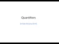 Proof Writing Series 06-Quantifiers