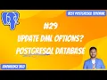 UPDATE Data Options in PostgreSQL UPDATE DML in PostgreSQL PostgreSQL Full Playlist