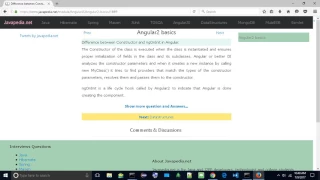 Difference between Constructor and ngOnInit in Angular javapedia net