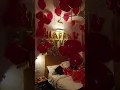 Lagu Romantic birthday surprise for husband/wife | balloon decoration ideas at home #love #romantic