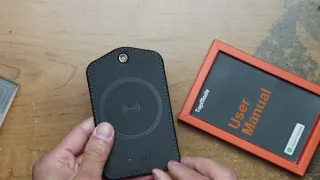 Raw Unboxing TopMade Smart Luggage Tag with Apple Find My Premium Leather Luggage Tags for Suitcase
