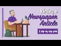 ESL - Writing a newspaper article step-by-step guide