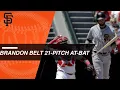 Brandon Belt battles through 21-pitch AB vs Barria