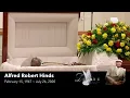 Funeral Services for Alfred Robert Hinds - Divine Mortuary Services