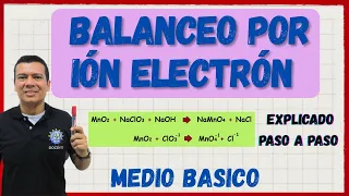🎖️BALANCEO de ecuaciones por el metodo  ION ELECTRON MEDIO BASICO. Explicado paso a paso