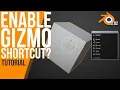 How to enable the GIZMO for Translate Rotate Scale - shortcuts option Blender 2 82 Tutorial